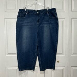 🤎 NWT Boomchic Crop Blue Denim Jeans - size 24